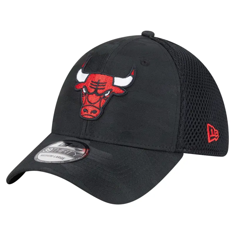 men8217s chicago bulls new era black subtle camo 39thirty flex hat